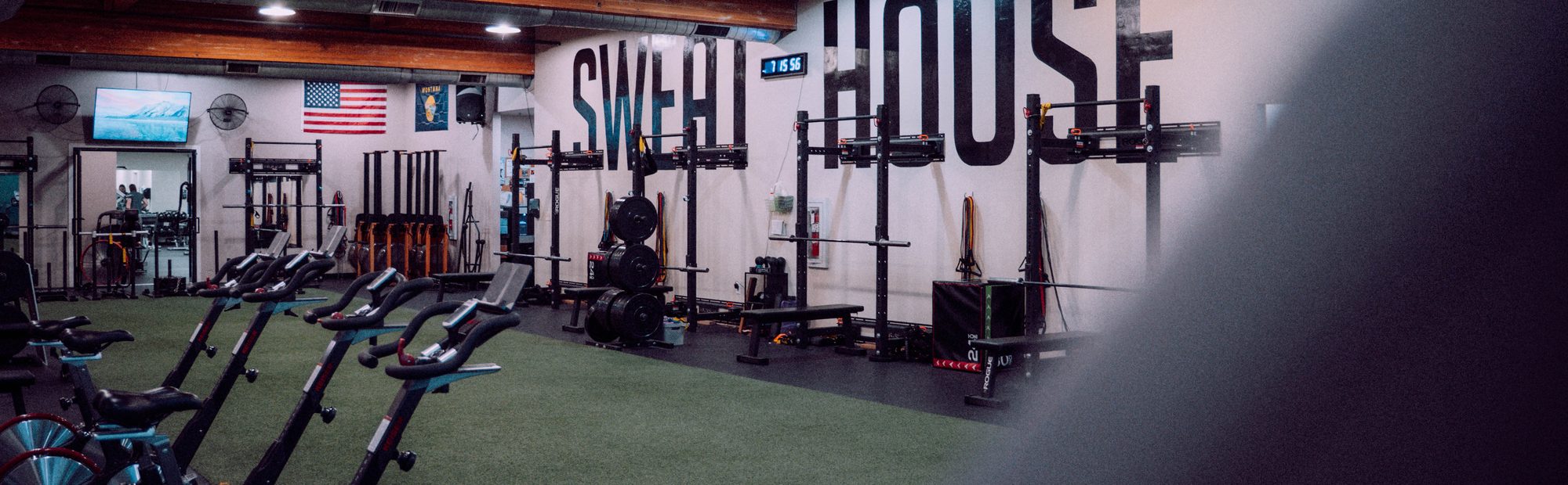 The weight room at Sweat House Gym