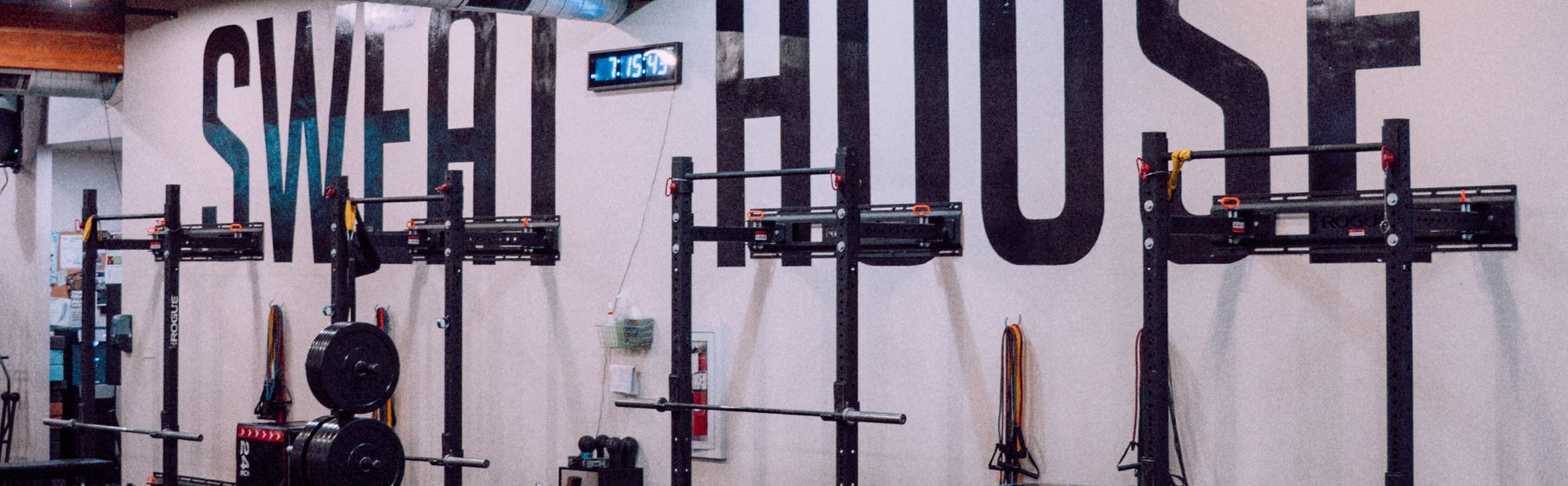 The weight room at Sweat House Gym